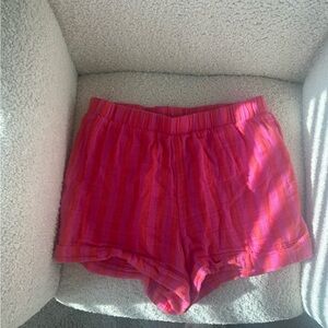 Z Supply Fuchsia and Coral Striped Shorts size Medium